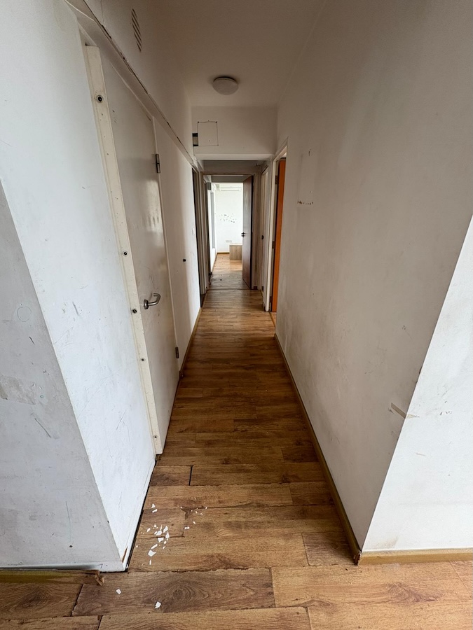 Home Hallway with existing floor.